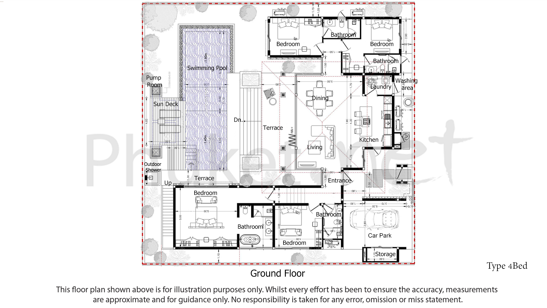 Botanica Hillside Cherng Talay 3 beds/4 baths Phuket Real Estate