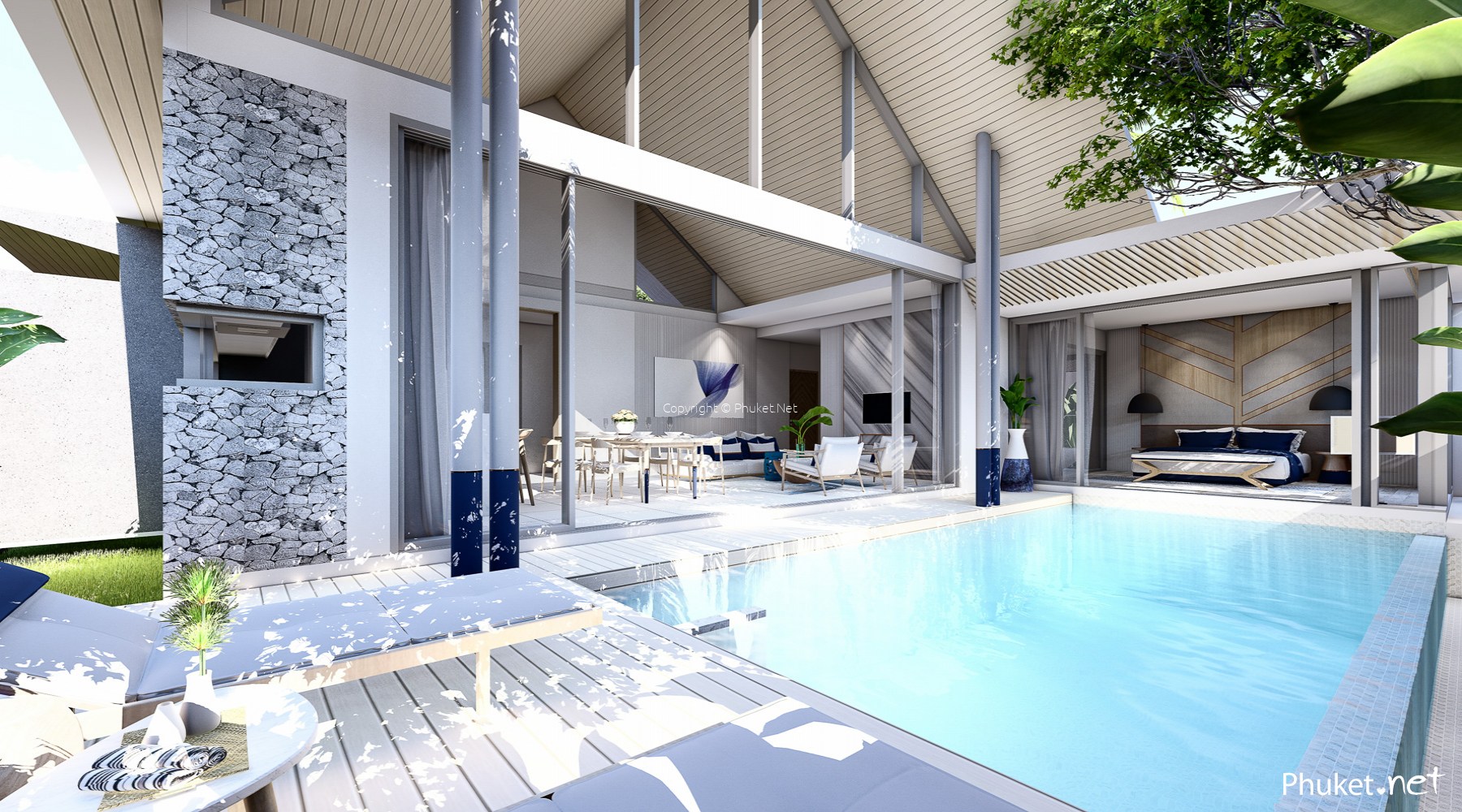 Blue Peak Pool Villas Паклок, Пхукет - 2 Спальни/2 Ванные - Скидки от  Phuket.Net Real Estate | 3894