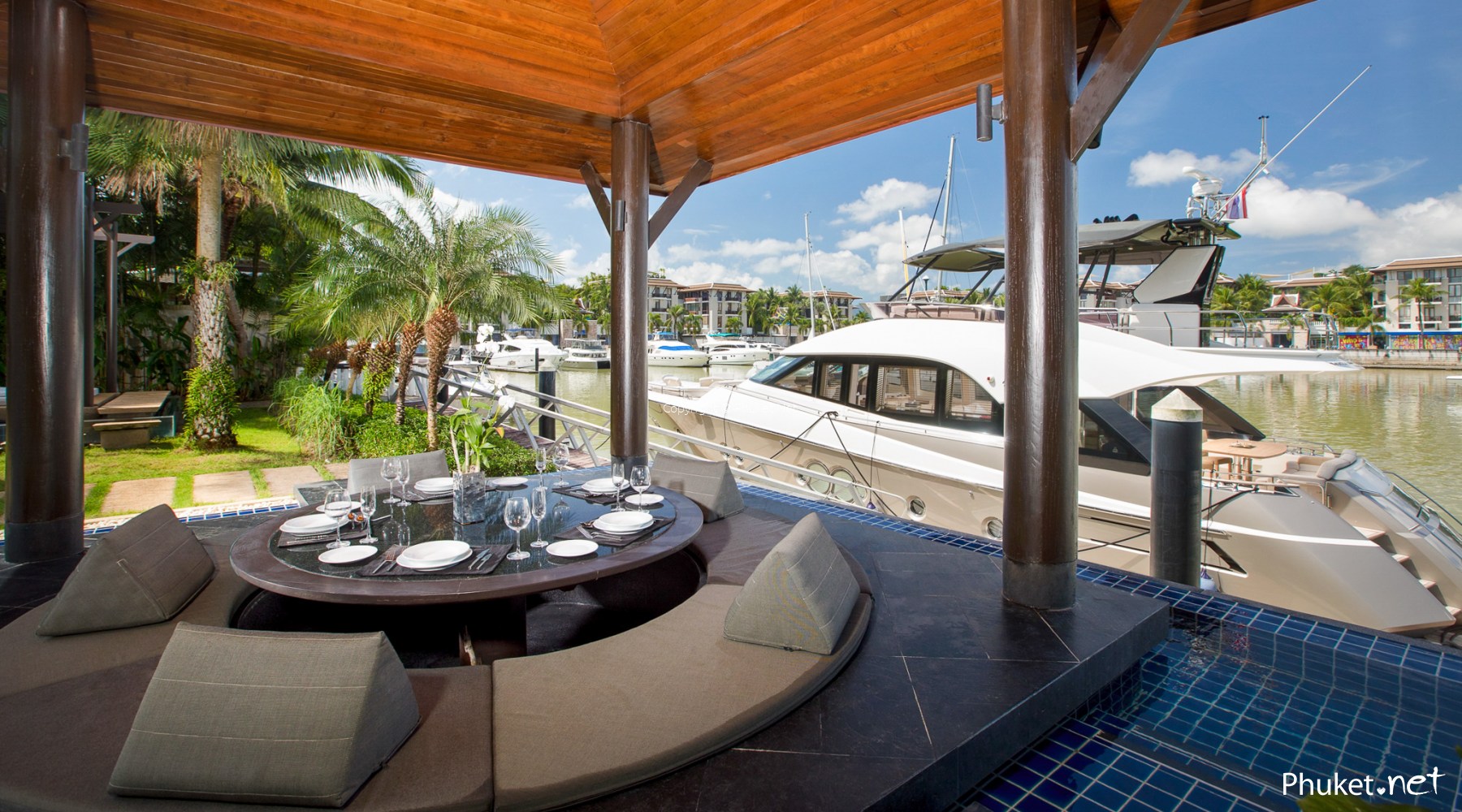 Elegant Royal Phuket Marina Villa With 23m Private Yacht Berth 5 Beds