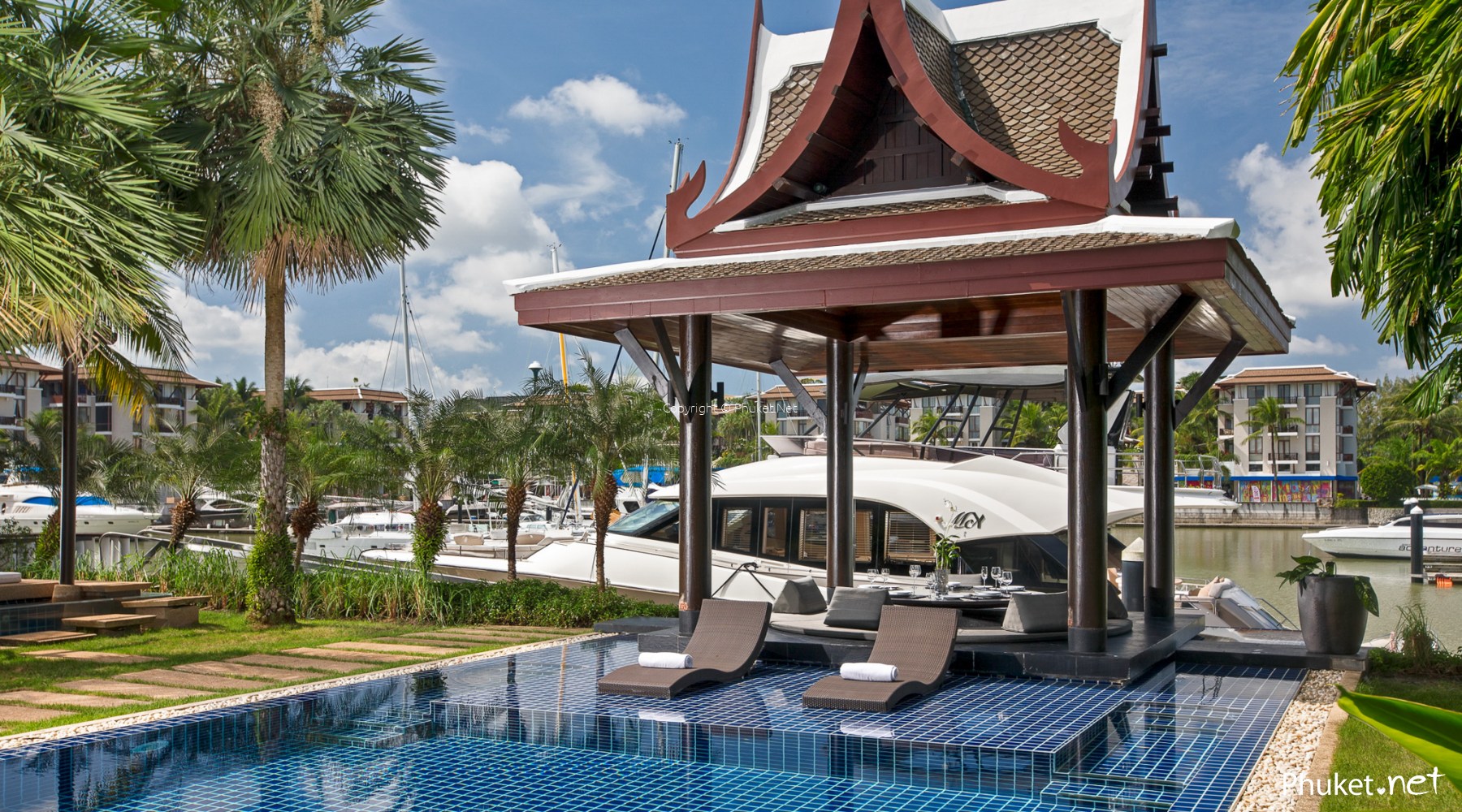 Elegant Royal Phuket Marina Villa With 23m Private Yacht Berth 5 Beds