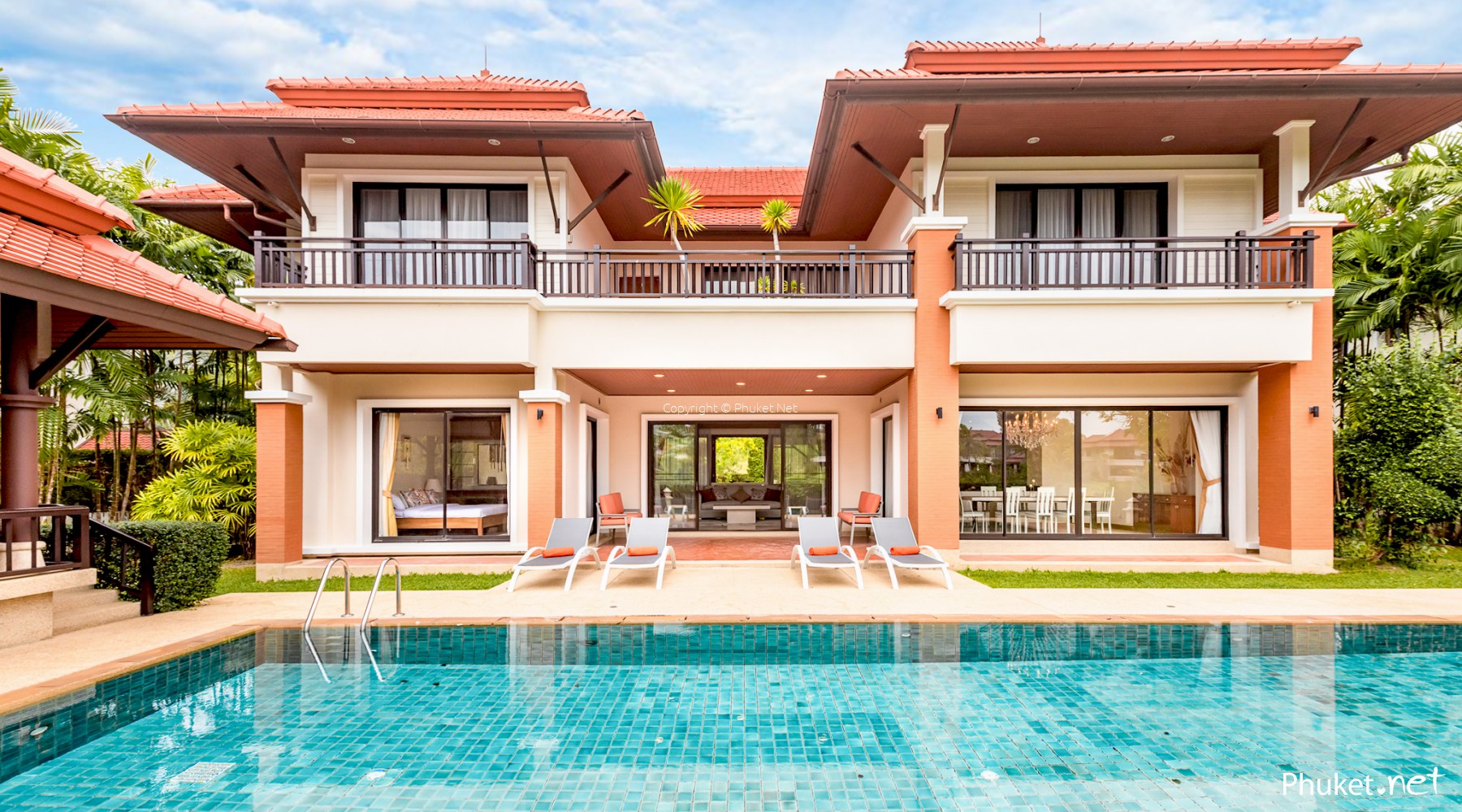 Роскошная вилла на берегу озера в Angsana Laguna - 4 Спальни/4 Ванные -  Скидки от Phuket.Net Real Estate | 4861