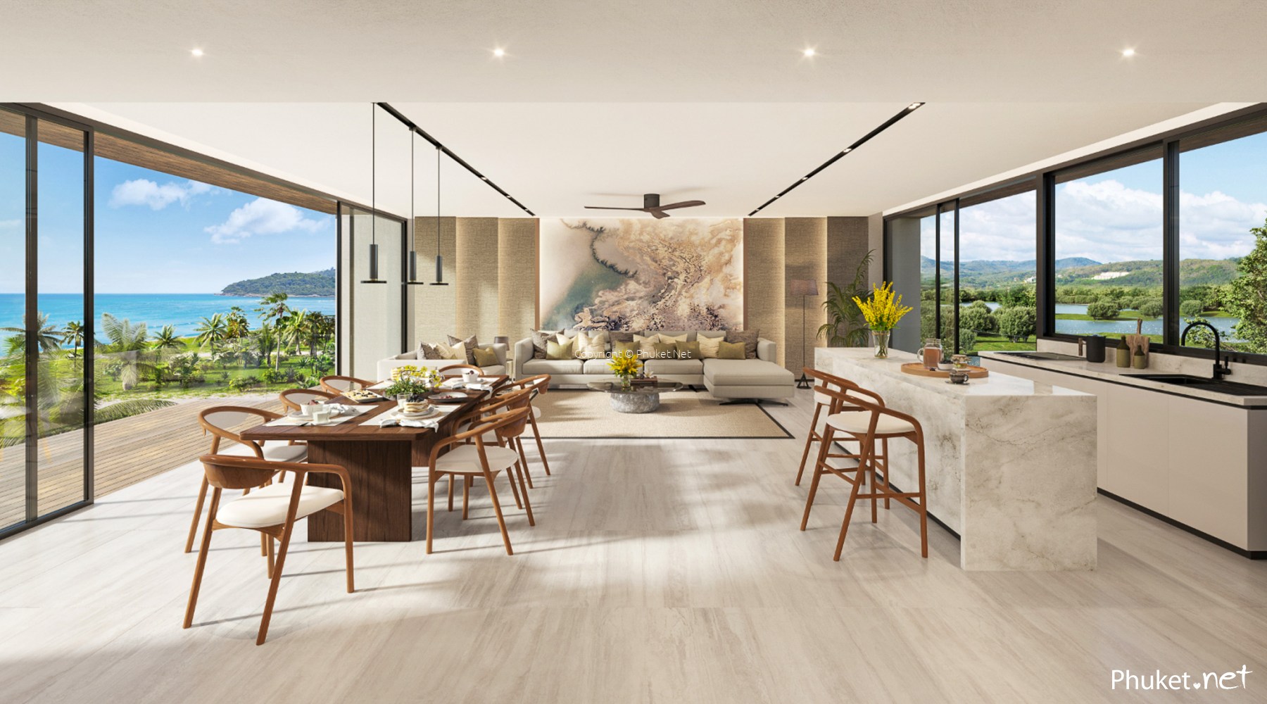 普吉岛悦榕庄豪华住宅 - 海滩露台别墅出售 - Phuket.Net