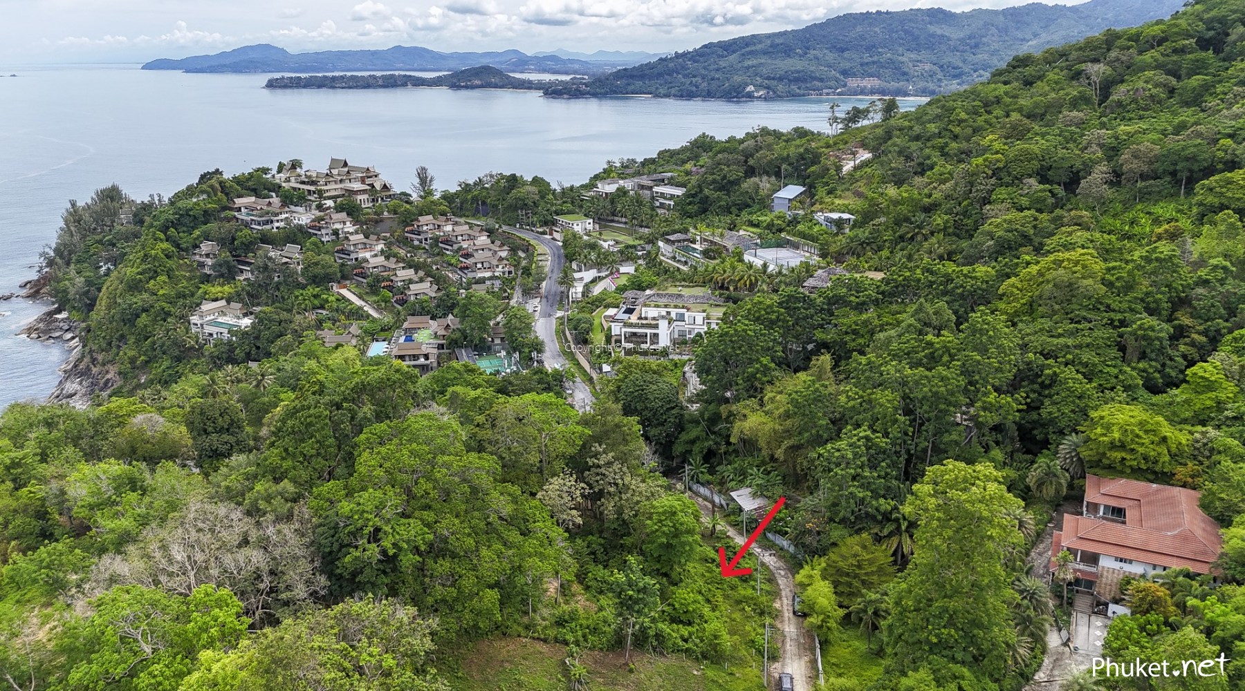 1 Rai Plot Hillside 1 Rai Sea View Land Plot in Kamala - Phuket Real Estate and ...