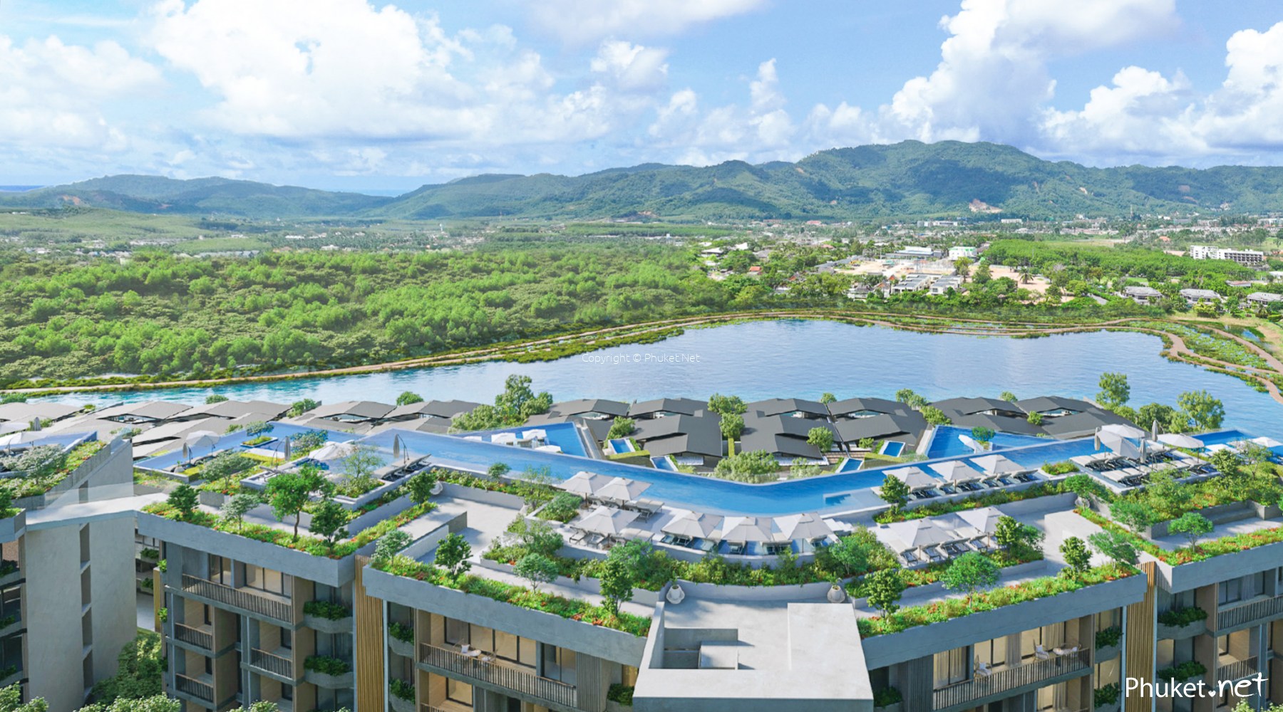 Laguna Lakelands Lakeview Residences - 2 Спальни/2 Ванные - Скидки от  Phuket.Net Real Estate | 24214