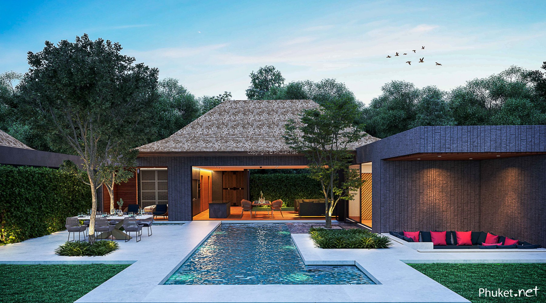 Cocoon Villas Nai Thon Phase 3 - 3 beds/3 baths - Phuket Real Estate and  Property For Sale - Phuket.Net | 5875