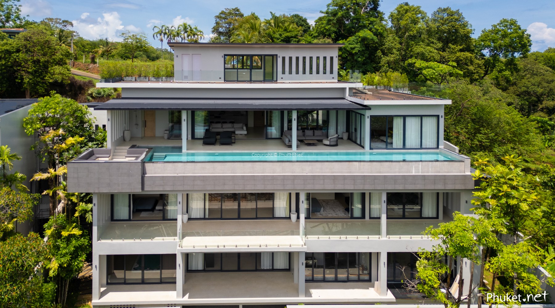 View of Luxury Mountain View Pool Villa in Cherng Talay - 4 beds/6 baths ...