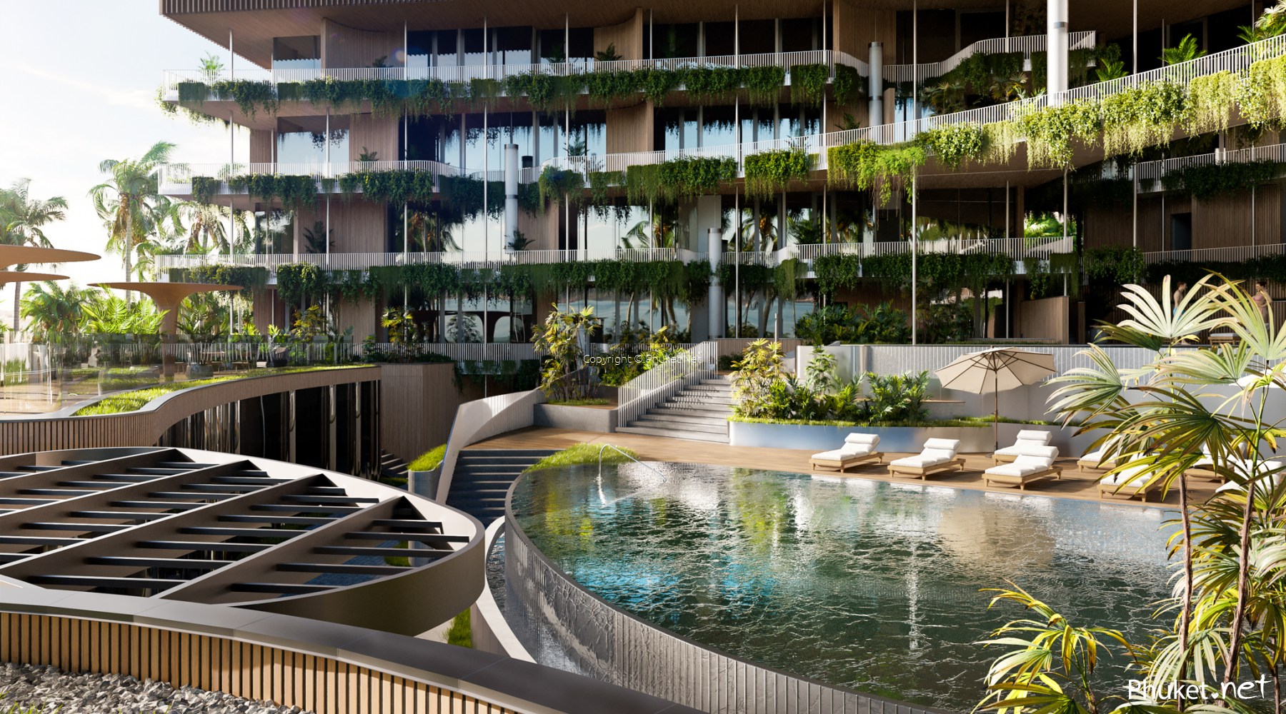 View of Modern Resort-style Condos near Layan Beach - Studio - Phuket Real ...