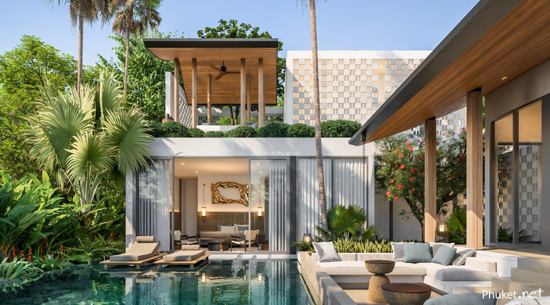 Elegant Tropical Pool Villa in Pasak - 4 beds/4 baths - Phuket Real ...