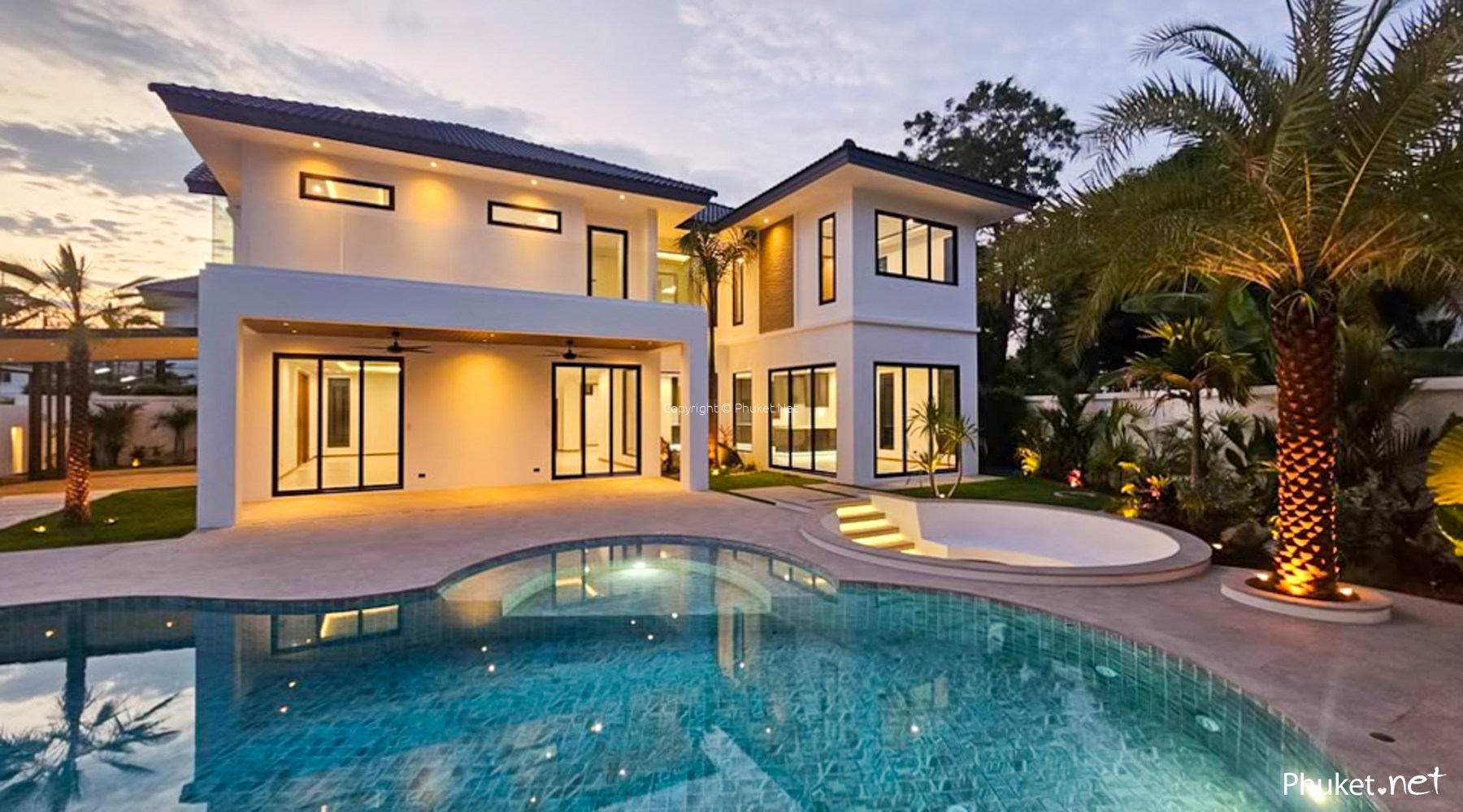 Современная семейная вилла с бассейном в Чалонге - 4 卧/5 浴 - Phuket.Net ...